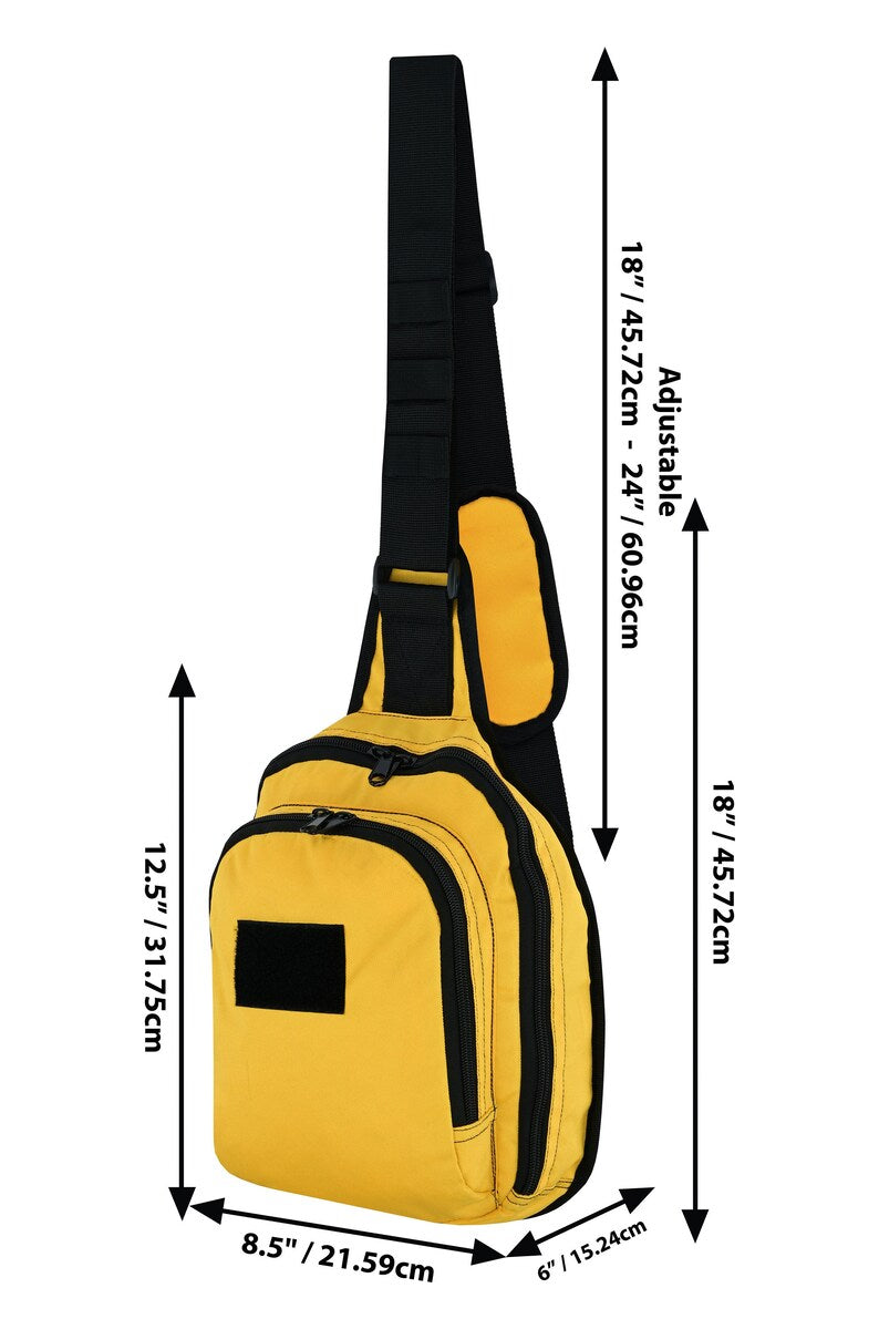 Unisex Yellow Tactical Sling Bag – Concealed Carry Ready | Lightweight Crossbody Chest Pack | Fast Shipping – $49.90